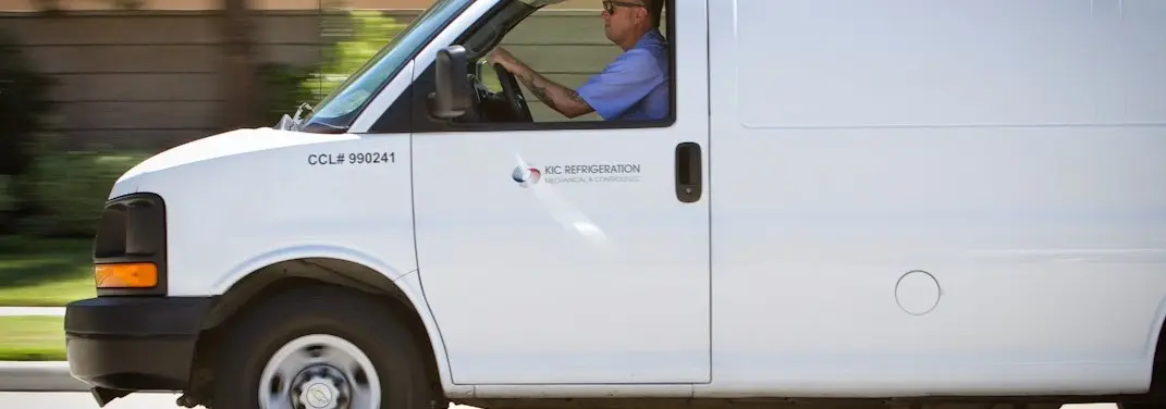 KIC Refrigeration service vehicle serving Passaic area